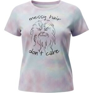 Star Wars Chewbacca Messy Hair Tie Dye Pajama Set XXXL Purple PJammy PJ Set